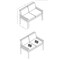 Alaterre Furniture Okemo Weather-Resistant Acacia Wood Outdr Patio Set - 2 Seater Couch, Coffee Table, Cream Cushions ANOK0313ANO - alternate 12